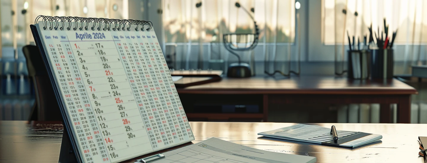 calendario da tavolo personalizzato