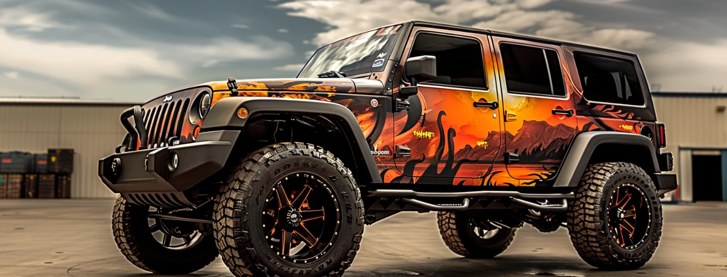 decorazione auto - car wrapping fuoristrada