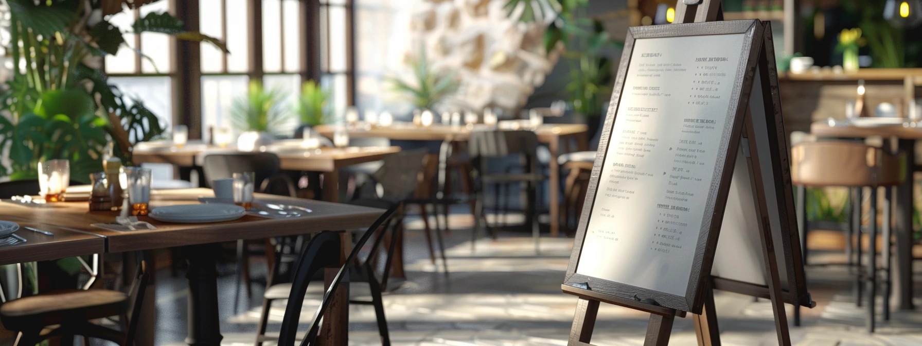 cavalletto dentro ristorante tipico