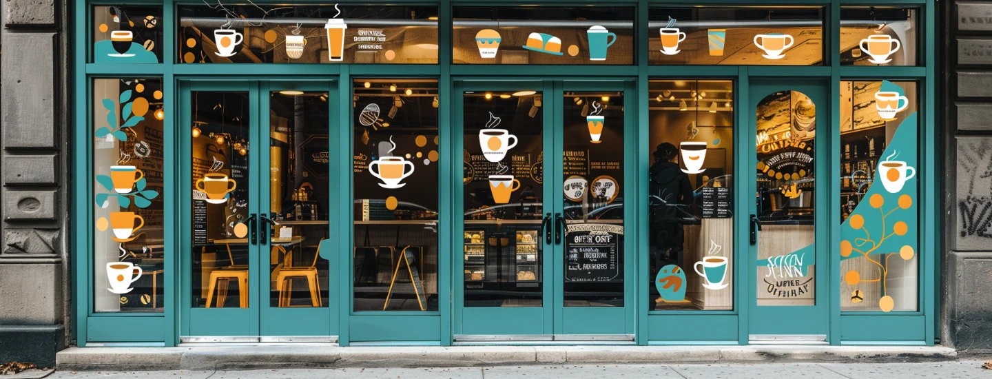 vetrofanie - per caffetterie e ristorazione